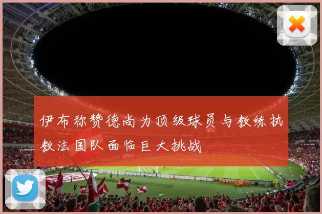 伊布称赞德尚为顶级球员与教练执教法国队面临巨大挑战